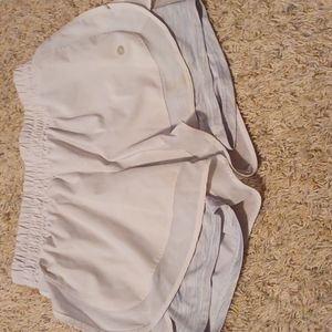 Girls Grey/White athletic shorts